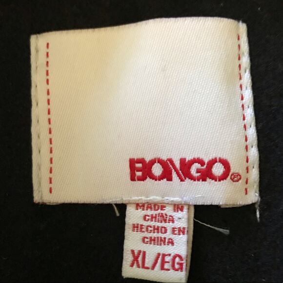 Bongo Wool Pea Coat Black Size XL - Picture 3 of 5